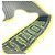 Diadema Fluorui MP2149 Louis Vuitton Amarillo Morado oscuro - vista 5