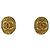 Orecchini a clip placcati in oro Chanel Coco Mark D'oro