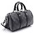 Sac à main Louis Vuitton Keepall Bandouliere 25 M46271 Gris - vue 2