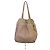 Bolsa hobo See by Chloé em couro e camurça bege