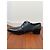 Heschung Richelieu scarpe stringate in pelle nero e blu - vista 3