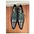 Heschung Richelieu scarpe stringate in pelle nero e blu - vista 6