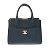 Borsa a mano Chanel Neo Executive Tote Nero Blu navy
