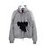 Moncler Gamme Rouge Grey Wool Bow Front Puffer Quilted Jacket