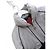Moncler Gamme Rouge Grey Wool Bow Front Puffer Quilted Jacket - view 3