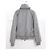 Moncler Gamme Rouge Grey Wool Bow Front Puffer Quilted Jacket - view 4