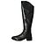 Botas de montar de cuero negro Cesare Paciotti
