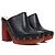 JACQUEMUS - Jacquemus clogs in black leather (size 37)
