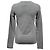 Camiseta de cuello redondo de manga larga Theory en algodón gris - vista 3