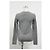 Camiseta de cuello redondo de manga larga Theory en algodón gris - vista 8