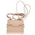 Borsa Micro Tempête Delvaux in pelle verniciata beige