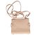 Borsa Micro Tempête Delvaux in pelle verniciata beige - vista 2