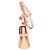 Borsa Micro Tempête Delvaux in pelle verniciata beige - vista 4