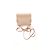 Borsa Micro Tempête Delvaux in pelle verniciata beige - vista 9