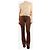 Paige Jeans Jeans de campana marrones de cintura alta - talla UK 8 - vista 2