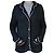 Autre Marque Blazer Laneus con bordado de águila negro de viscosa
