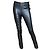Mango Lederhose Schwarz