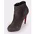 Botines de ante gris marrón Christian Louboutin - vista 2