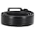 Cinturón de cuero negro con hebilla plateada Prada - vista 3