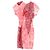 Vestido impresso de manga curta e comprimento até o joelho em viscose vermelha da Acne Studios Vermelho