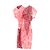 Vestido impresso de manga curta e comprimento até o joelho em viscose vermelha da Acne Studios Vermelho - vista 4