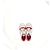 Sneakers Gucci MAC80 in pelle rossa Rosso - vista 11