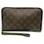 Clutch Orsay Monograma da Louis Vuitton Marrom Lona  ref.1920687