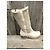 Zoccoli Frye in pelle e shearling crema - vista 2