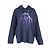 Givenchy Lightning bedruckter Kapuzenpullover aus tiefblauem Baumwollstoff - Ansicht 4