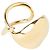 Anello scolpito Bottega Veneta in argento placcato oro D'oro