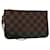 LOUIS VUITTON Damier Ebene Neverfull PM Pouch Pouch LV Auth 106589  ref.1922040