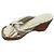 Jimmy Choo Mule espadrillas con zeppa Avenue Wedges 110 Bianco sporco