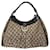 Borsa hobo Gucci GG in tela e pelle D Ring Beige/Marrone