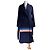 Abrigo de lana Paul Smith azul marino a rayas Multicolor - vista 5