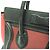 Céline Borsa a mano Celine Luggage Nano Shopper Nero Rosa Bordò - vista 7