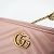 Borsa a spalla in pelle rosa chiaro Gucci GG Marmont - vista 5