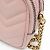Borsa a spalla in pelle rosa chiaro Gucci GG Marmont - vista 8