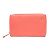Chanel Camellia Korallenrosa Leder Langbörse Pink