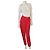 Pantalones de chándal Burberry rojos de algodón Signature Roja