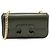 Borsa a spalla Céline Triomphe Flap Chain pelle khaki Verde