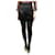 Autre Marque Black satin mini skirt - size UK 8 Cotton  ref.1923017