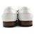 Hermès Mocassins en cuir à boucle Hermes Kelly blancs - vue 6