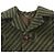 Abrigo de lana de llama GG Stripe Gucci verde 44 - vista 2
