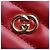 Gucci Interlocking G Heart Leather Shoulder Bag Red - view 6