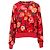 Emanuel Ungaro Top de lana con estampado floral Ungaro Roja