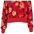 Emanuel Ungaro Top de lana con estampado floral Ungaro Roja - vista 6