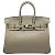 Hermès Hermes Birkin 25 Swift Handtasche Grau Asphalt Braun