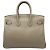 Hermès Hermes Birkin 25 Swift Handtasche Grau Asphalt Braun - Ansicht 6