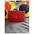 Wallet On Chain Clutch Chanel in pelle rossa Rosso - vista 2