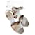 Escarpins Yves Saint Laurent en cuir et fourrure beige  - vue 1